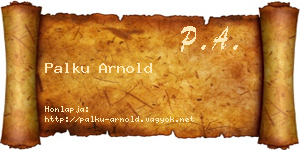 Palku Arnold névjegykártya